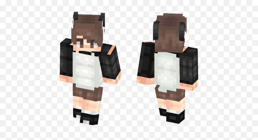 Download Another Skin With Cat Ears Minecraft For - Minecraft Skin Chibi Girl Png,Cat Ears Transparent
