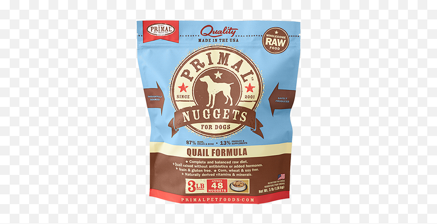 Primal Frozen Raw Dog Food Quail - Primal Duck Dog Food Png,Quail Png