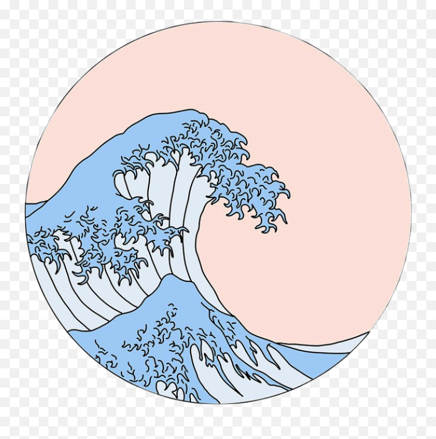 Vsco Wave Clipart - Aesthetic Wave Sticker Png,Vsco Png
