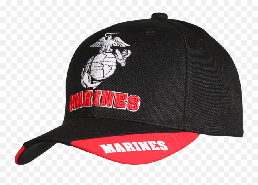 08548 - Us Marines Cap 3way Style Eagle Globe Anchor Blackred Baseball Cap Png,Eagle Globe And Anchor Png