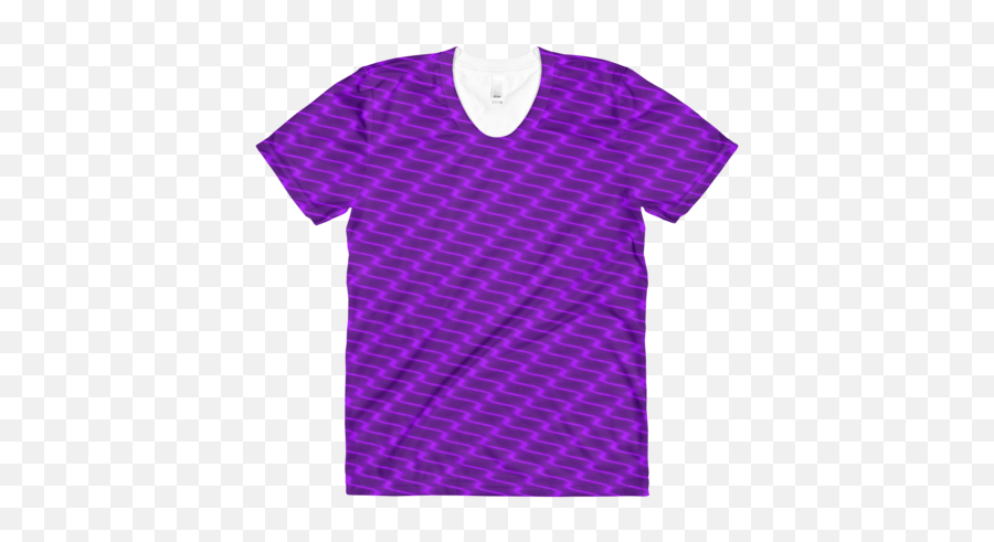 Download Neon Wavy Lines Purple Womenu0027s Crew Neck T - Shirt Active Shirt Png,Neon Lines Png