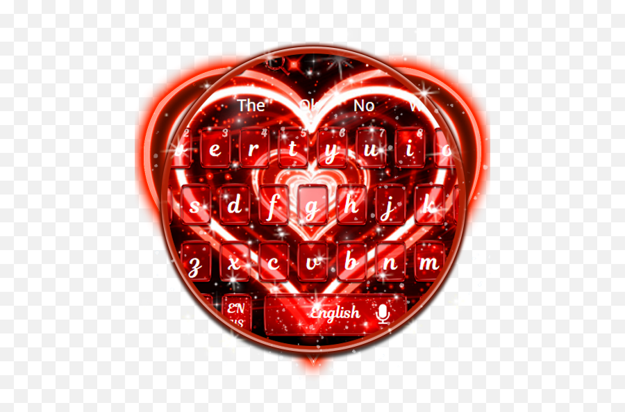 Amazoncom Live Neon Red Heart Keyboard Theme Appstore For - Heart Png,Neon Heart Png