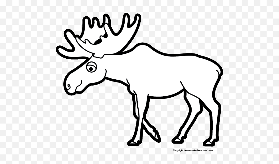 Download Free Moose Clipart Png Freepngclipart - Moose Black And White,Moose Png