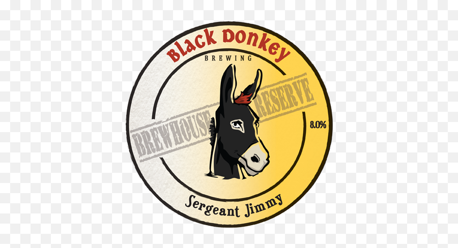 Black Donkey U2013 Sergeant Jimmy Whiskey Barrel Aged Saison 12 - Cartoon Png,Burro Png