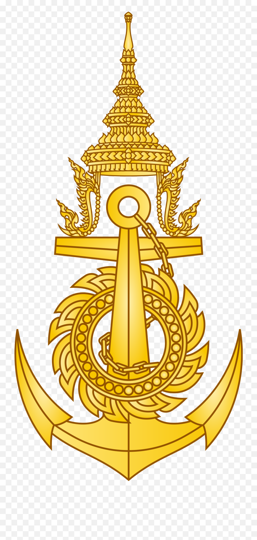 Fileemblem Of The Royal Thai Navysvg - Wikimedia Commons Royal Thai ...