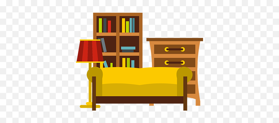 Full Size Png Image - Bookcase With Books Transparent Background,Furniture Png
