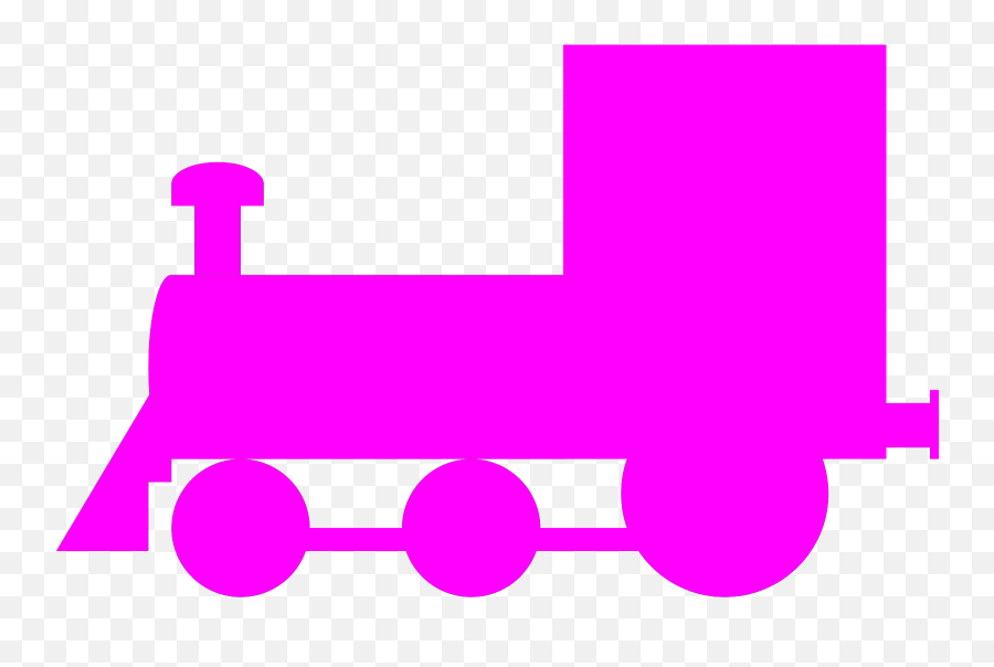 Pink Locomotive Train Svg Vector Clip - Locomotive Png,Train Clipart Png