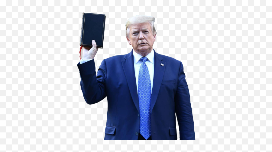 Trumpu0027s Photo W A Bible - Background Removed Png W Trump Holding Up Bible Meme,Bible Transparent