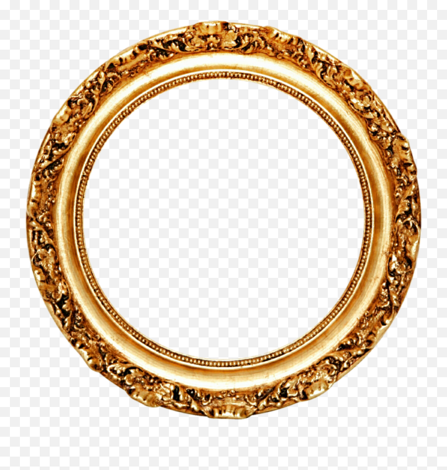 Round Picture Frame Png Image - Round Gold Frame Png,Circle Frame Png