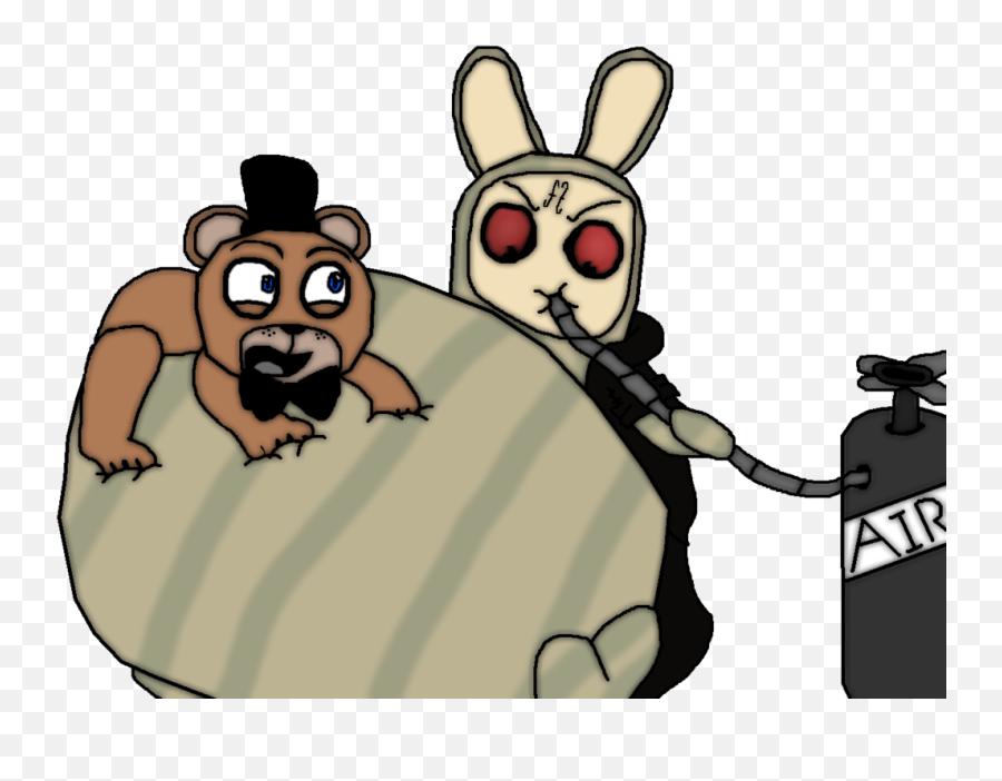 Inflated Maker And Freddy Fazbear - Fictional Character Png,Freddy Fazbear Png