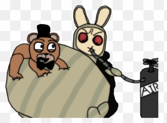 Inflated Maker And Freddy Fazbear - Fictional Character Png,Freddy Fazbear Png