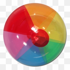 Beach Ball Png - Transparent Rainbow