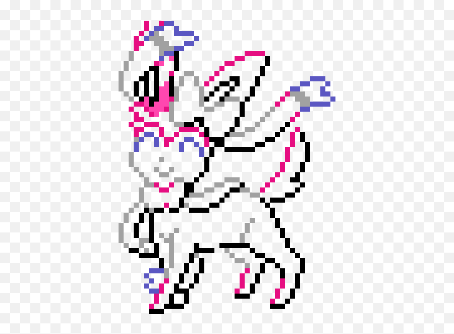 Pixel Art Pokemon Sylveon - Sylveon Pokemon Pixel Art Png,Sylveon Png