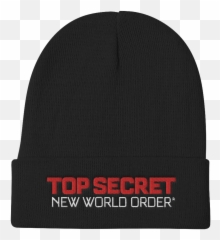 Top Secret Nwo Stocking Cap - Beanie With A png