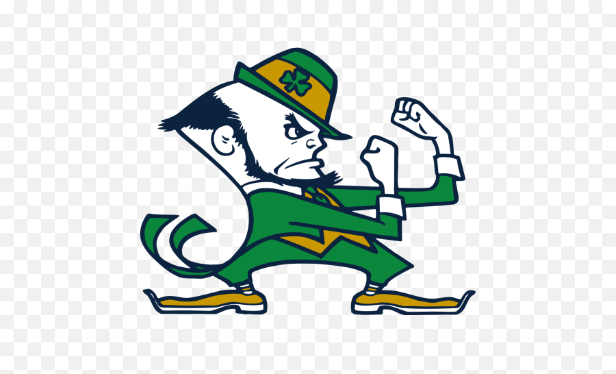 Notre Dame Leprechaun - Fighting Irish Notre Dame Logo Png,Notre Dame Football Logo