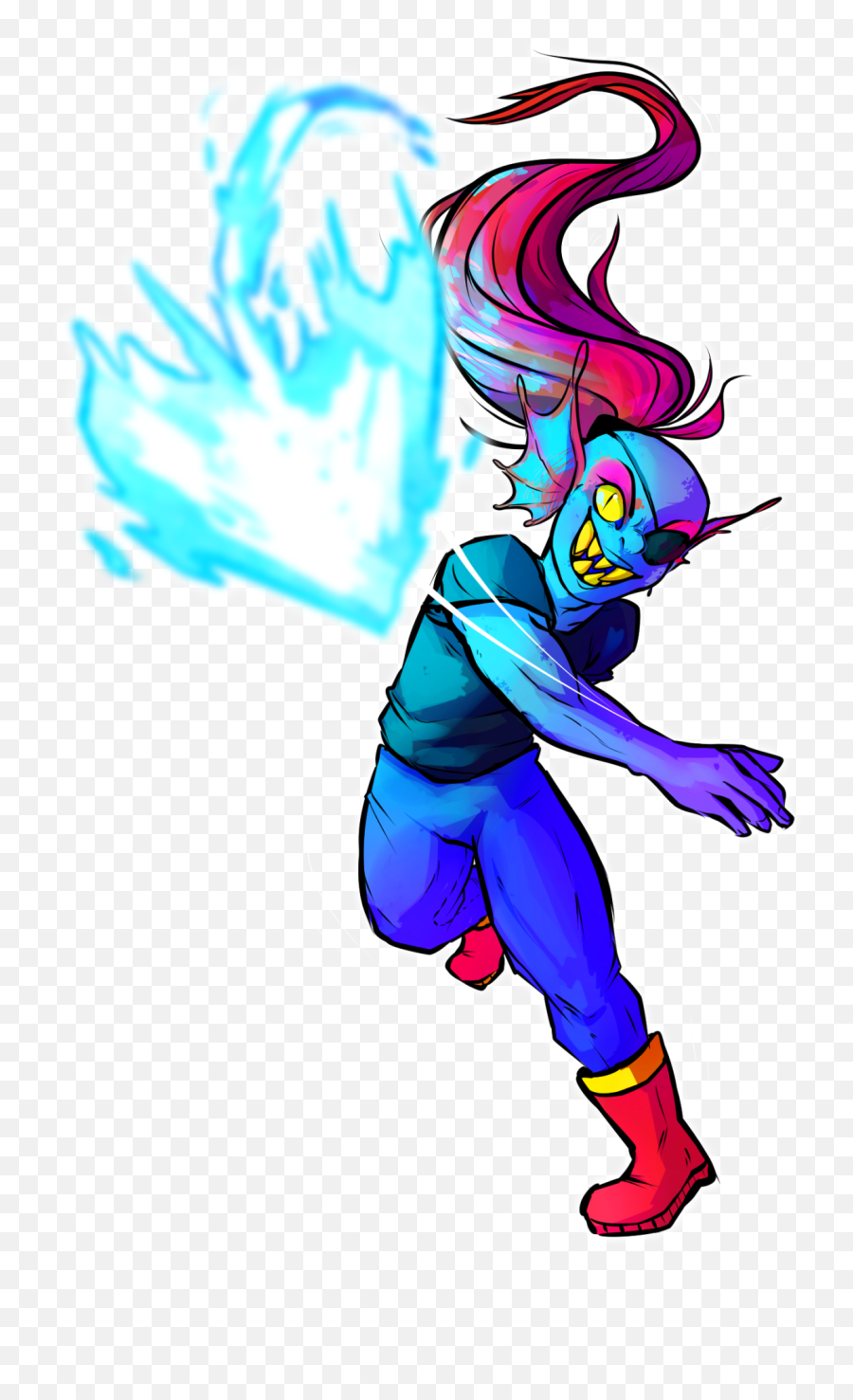 Right - Spear Throwing Pose Drawing Png,Undyne Transparent