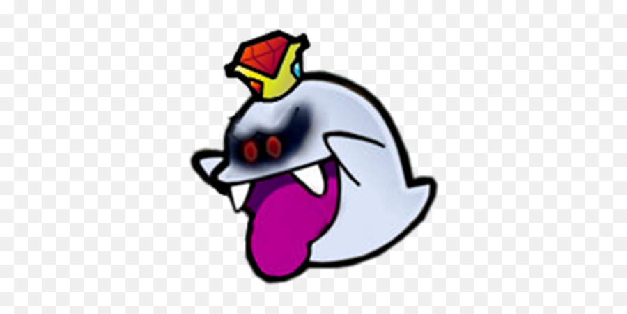 Download Super Mario Paper King Boo - Full Size Png Image Fictional Character,King Boo Png