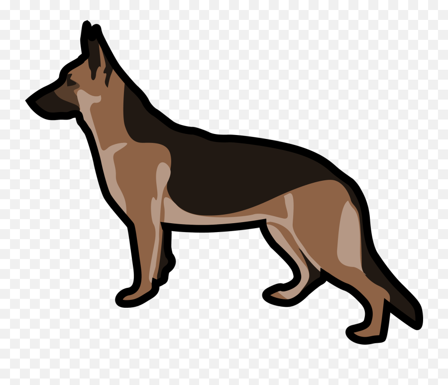 Old German Shepherd Dog Clipart - German Shepherd Clipart Png,German Shepherd Transparent
