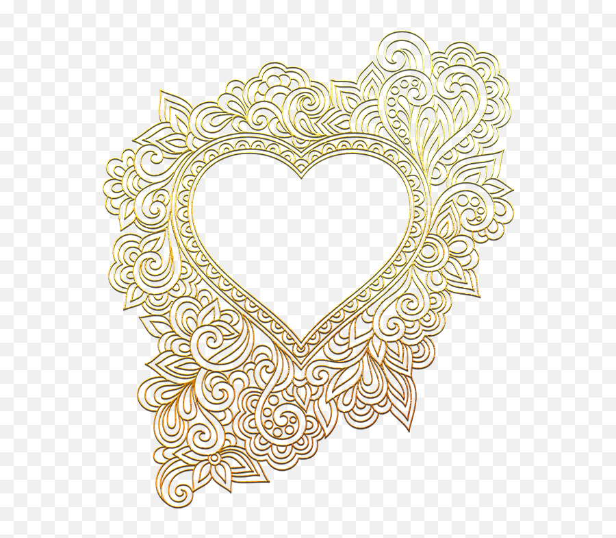 Heart Gold Design - Free Image On Pixabay Heart Png,Gold Heart Png