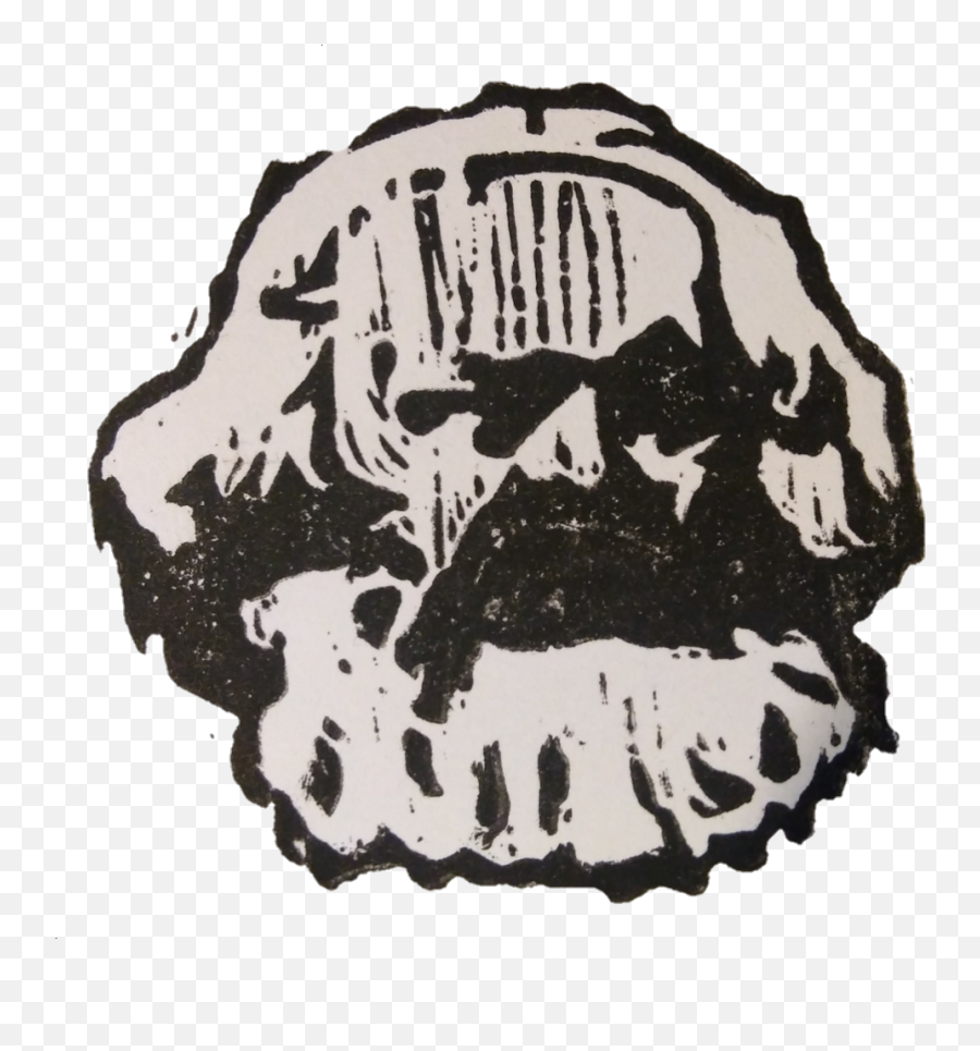 Karl Marx Woodcut Hand Printed Sticker Print Stickers - Hair Design Png,Karl Marx Transparent