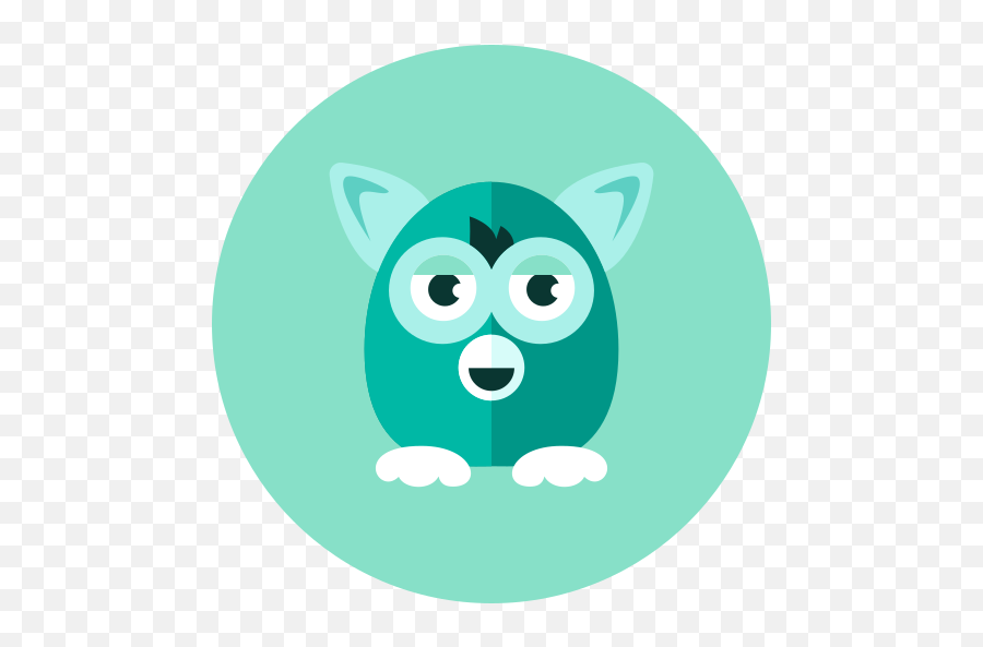 Furby Free Icon Of Kameleon Green Round - Dot Png,Furby Transparent