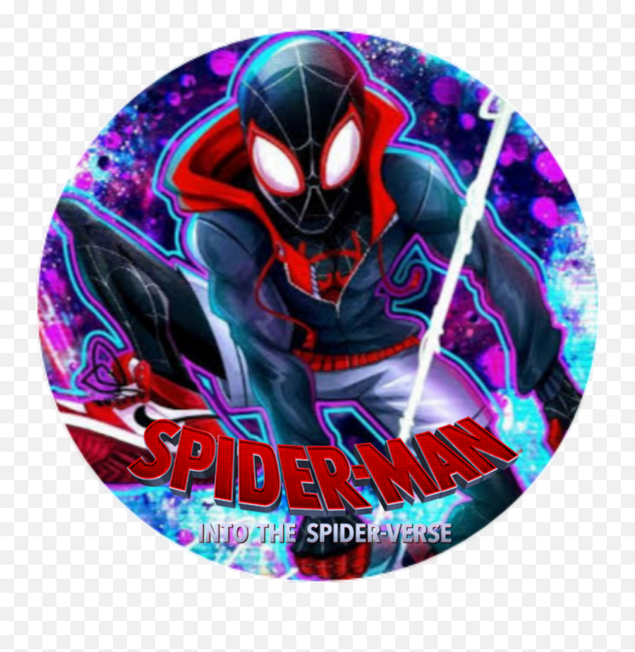 Milesmorales Sticker - Miles Morales Into The Spider Verse Circle Png,Spiderman Icon