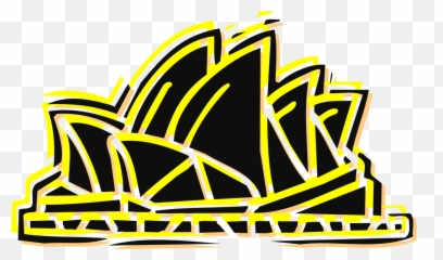 Vector Illustration Of Sydney Opera House Multi - venue Horizontal png