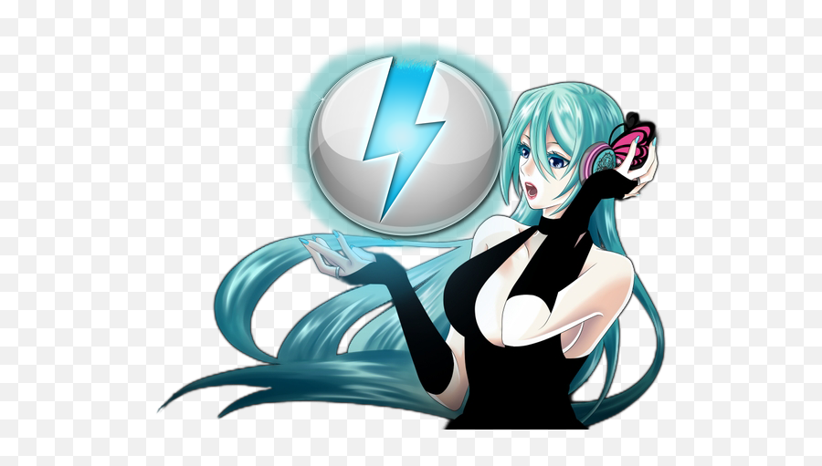 Hatsune Miku Daemon Tools Icon By Brbgottapee Transparent PNG