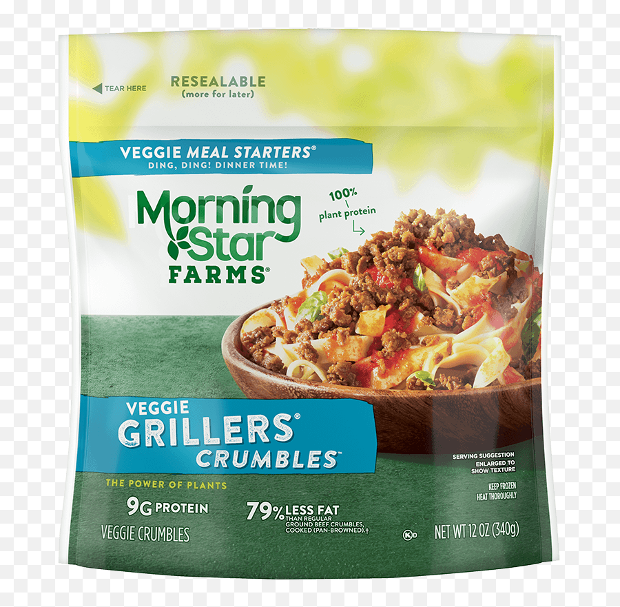 Morningstar Farms Grillers Crumbles - Morningstar Chicken Strips Png,Ground Beef Png