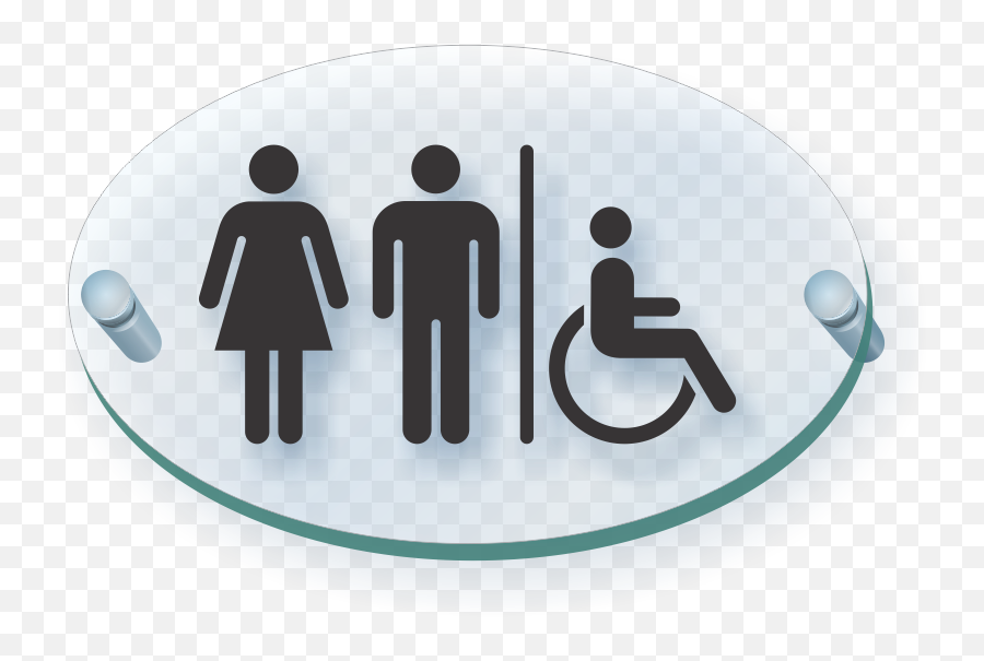 Unisex Handicap Restroom Symbol - Toilet Sign Png,Restrooms Icon