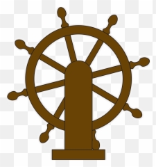Minus Lifebuoy Steering Wheels Ocean Beach Nautical - Ship Icon Png