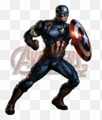Age Of Ultron Captain America Marvel Avengers Alliance 2 - Cartoon Marvel Captain America Png,Capitan America Logo
