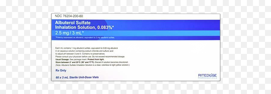 Albuterol Proair Ventolin Proventil Basics Side - Horizontal Png,Airflow Icon 60 Review