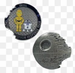 Dl2 - 06 TACTICAL TERRORISM RESPONSE TEAM TTRT R2D2 C3PO Star Wars Challenge Coin png