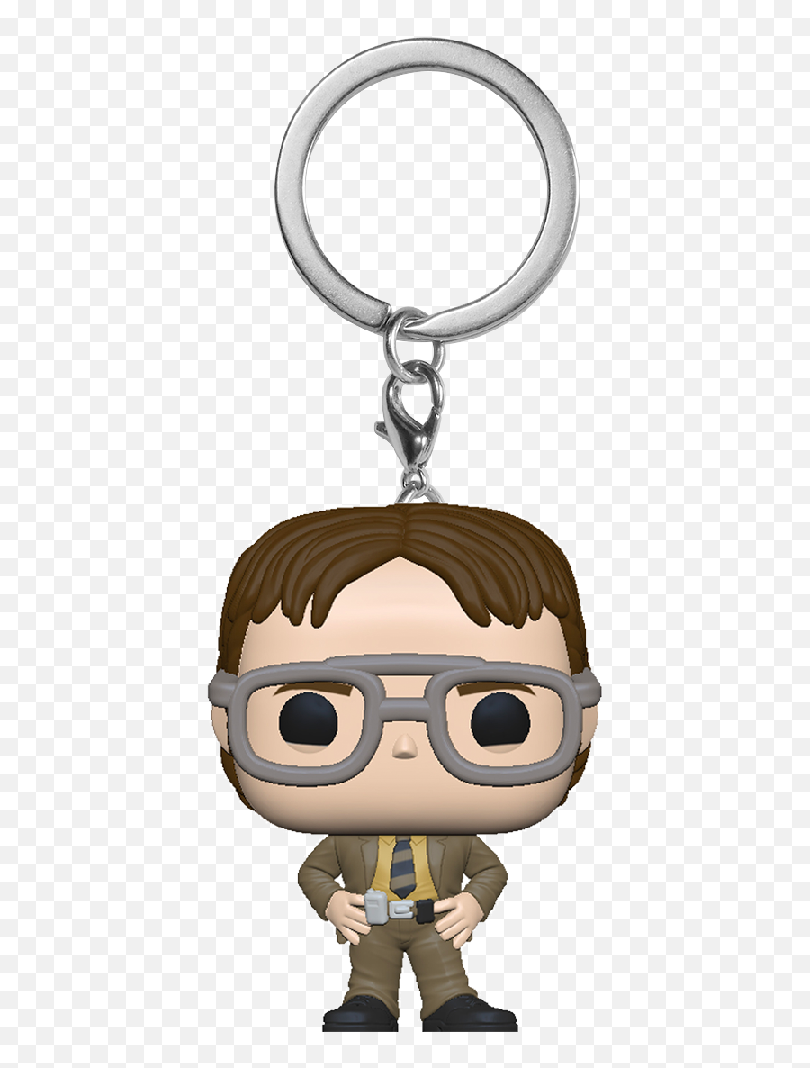 The Office Dwight Schrute Funko Pocket Pop Vinyl Keychain - Dwight Schrute Keychain Png,Dwight Schrute Png