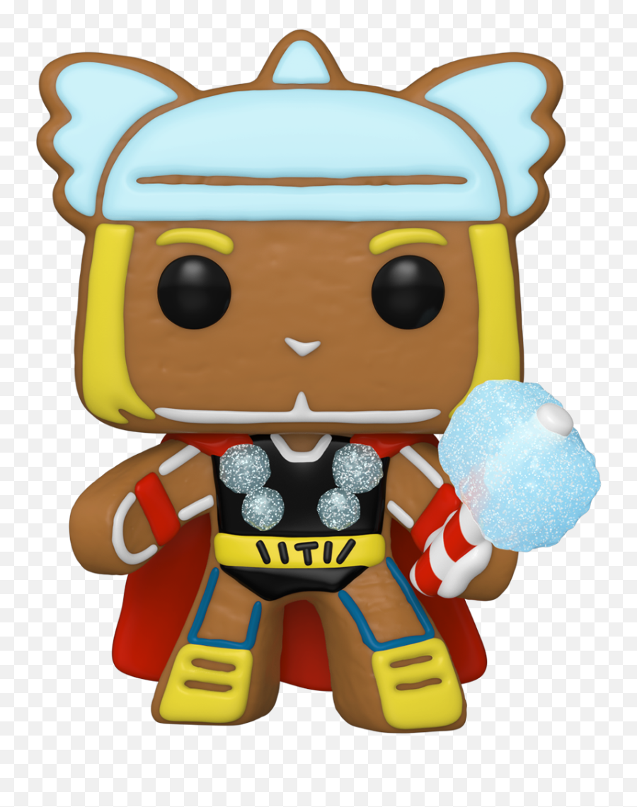 Funko Pop Marvel Holiday - Thor Vinyl Bobblehead Gingerbread Thor Pop Png,Crumbled Icon Pack