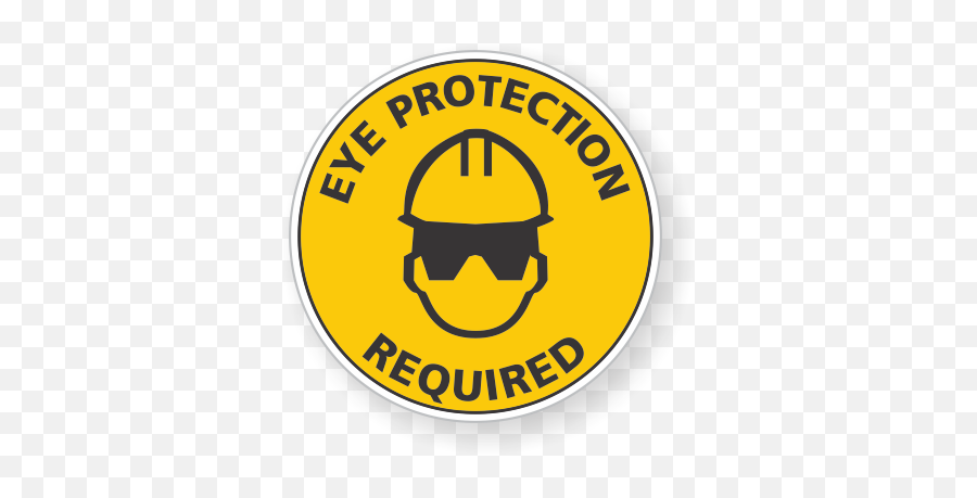 Required Ppe Floor Decal Eye Protection Devco Consulting Png 2012 Icon Helmets