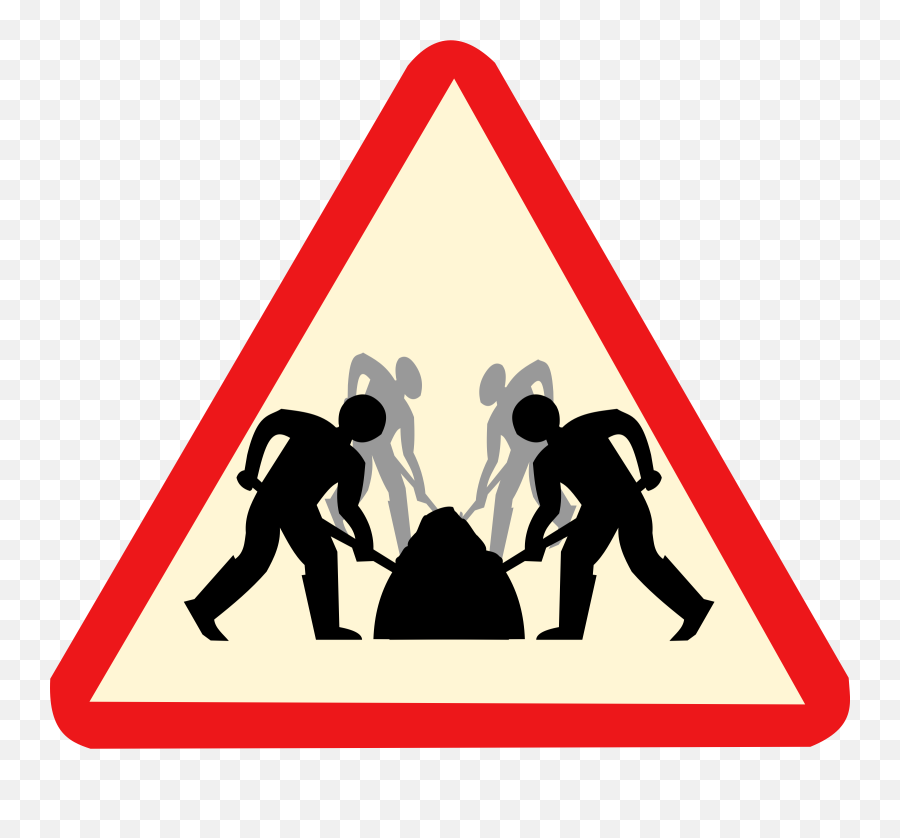 Team - Openclipart Men At Work Road Signs Png,Crosswalk Icon