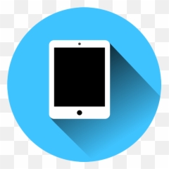 Ipad Logo Png Transparent - Clipart World Tablet Blue Icon Png
