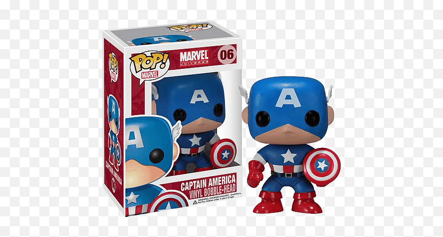 Captain America - Pop Vinyl Vinyl Figure Capitan America Funko Pop Png,Captain America Png