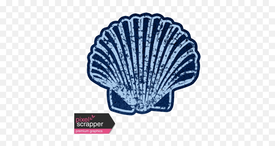 Oceanside Blue Shell Graphic By Marisa Lerin Pixel - Scallop Png,Blue Shell Png