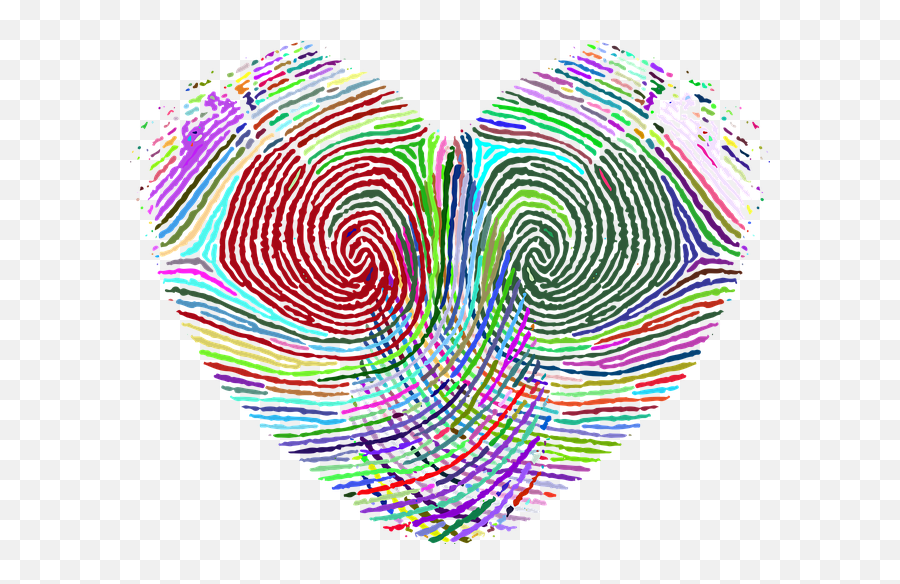 Free Clip Art Thumbprint - Corazón Con Huellas Digitales Png,Thumbprint Png