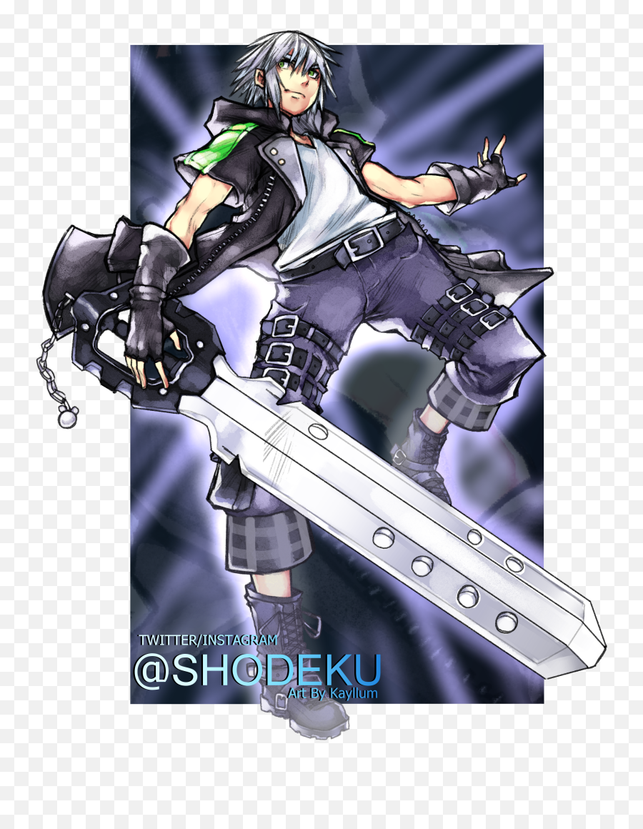 Kingdom Hearts Iii - Riku By Kayllum On Newgrounds Sniper Rifle Png,Riku Png