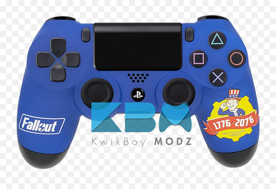 Fallout 76 Custom Ps4 Controller - Red And Blue And Black Ps4 Controller Png,Fallout 76 Png