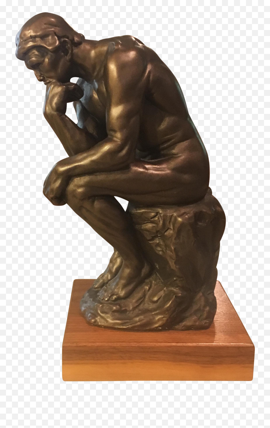 Austin Productions Inc Rodin Thinker Bronze Statue - Austin Prod Inc Bronze Png,The Thinker Png