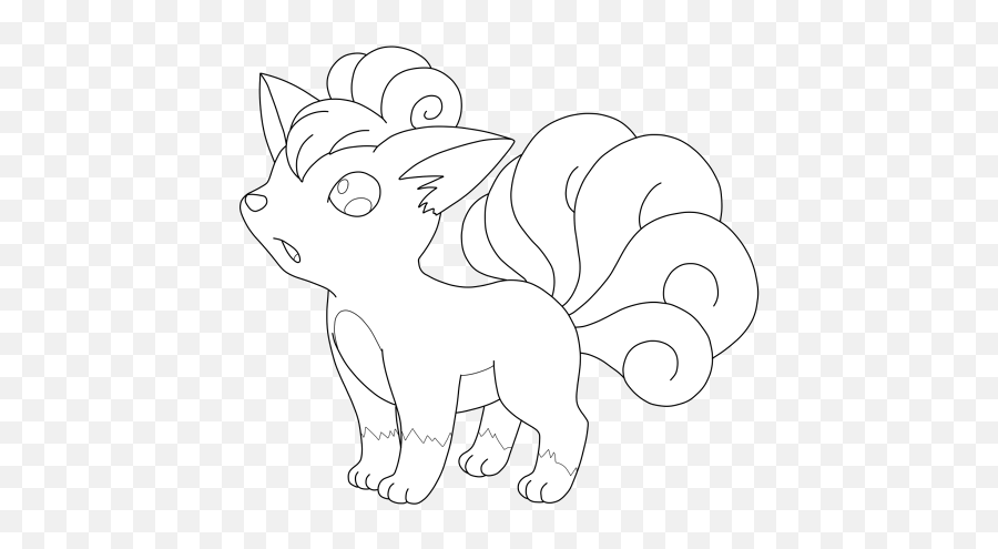 Single Post In Jenau0027s Lineart Jamboree Free 2 Use - Goupix Pokemon Png,Vulpix Png