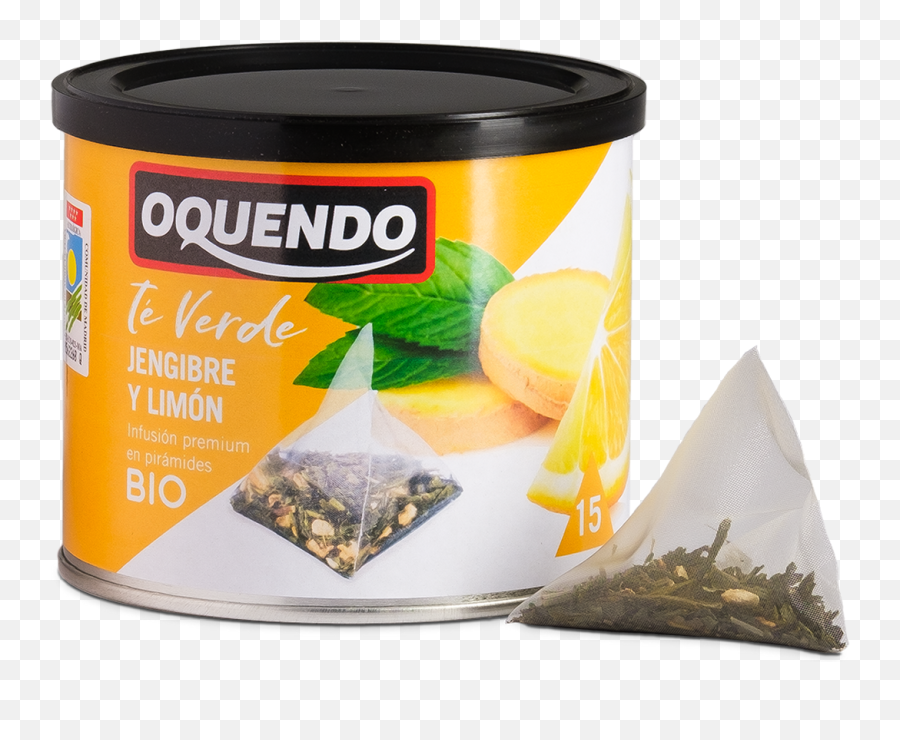 Organic Lemon Ginger Green Tea Cafés Oquendo - Oquendo Png,Limon Png