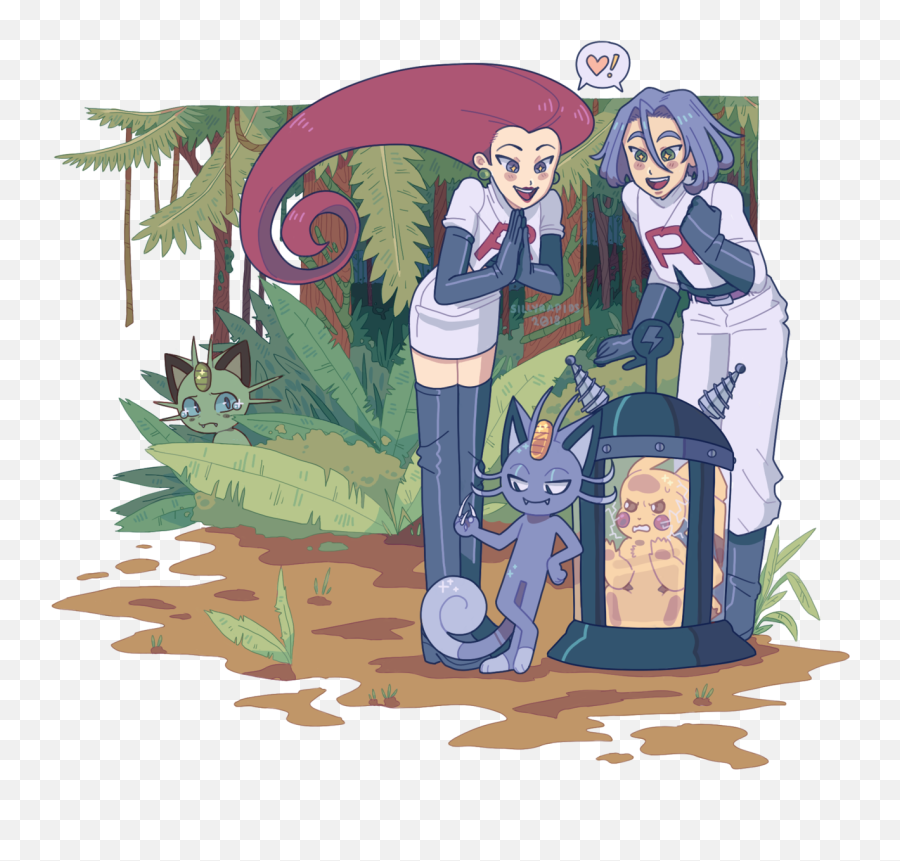 Pokeani James Tumblr Pokemon Meowth Team Rocket Png