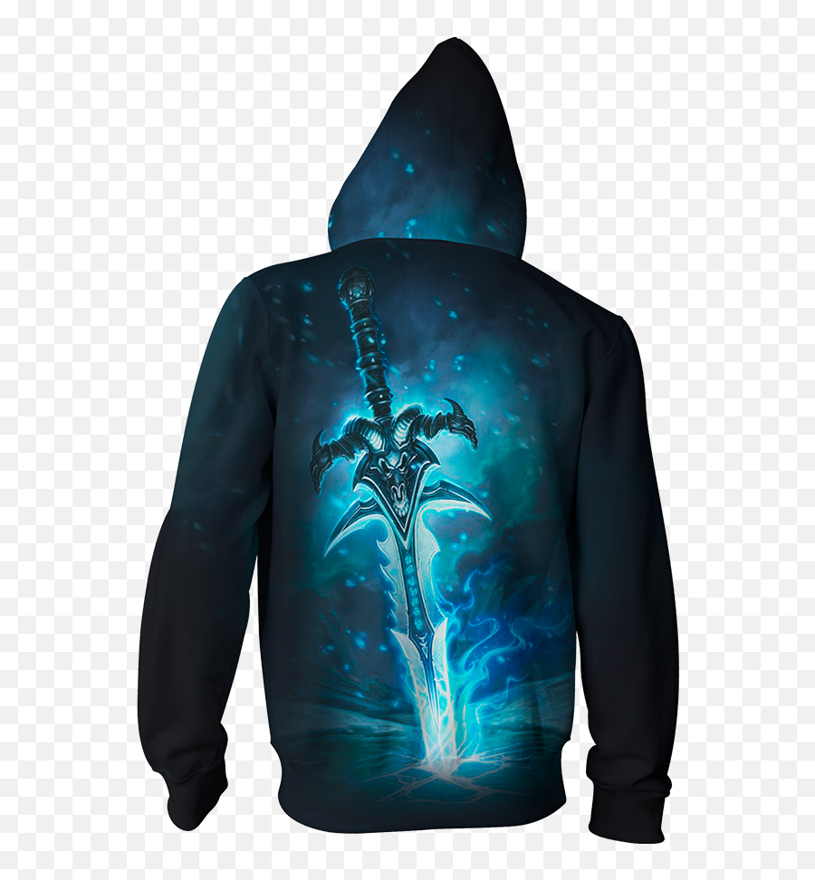 Lich King World Of Warcraft Zip Up Hoodie Jacket - Enslaved Zip Hoodie Png,Lich King Png