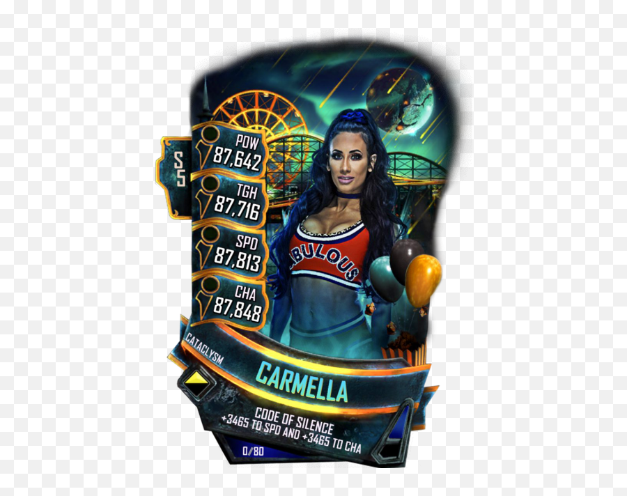 Carmella - Wwe Supercard Season 2 Debut Wwe Supercard Wwe Supercard Cataclysm Logo Png,Carmella Png